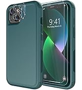 Diverbox for iPhone 13 Case [Shockproof] [Dropproof] [Tempered Glass Screen Protector + Camera Le...