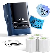 Nelko Label Maker Machine with Tape, PM220 Bluethooth Label Printer, 2 Inch Portable Thermal Prin...