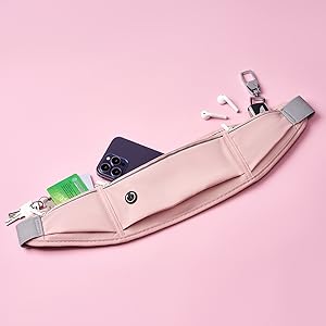 Illustration of items to be stored in a waist pack