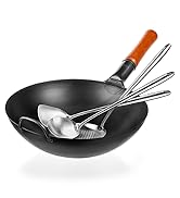 Yosukata carbon steel wok pan