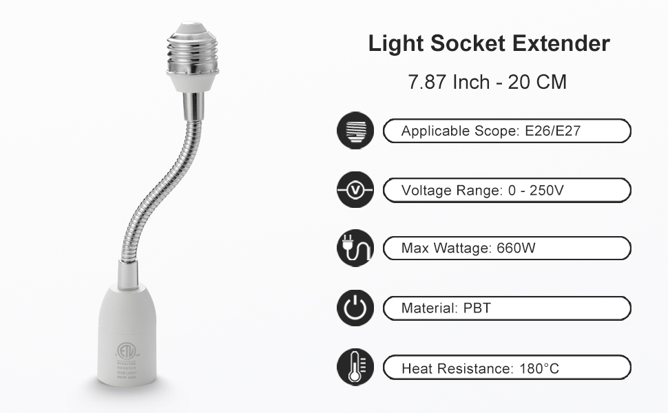 light bulb extension socket