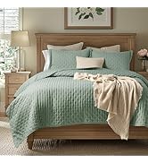 Bedsure Quilts Queen Size - Ultra Soft Queen Quilt Bedding Set for Modern &amp; Boho Bedrooms, Lightw...
