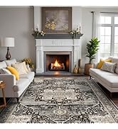 RUUGME Washable 8x10 Area Rugs - Large Rugs for Living Room Stain Resistant Carpet Vintage Rugs f...