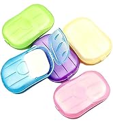 Juroicessry Disposable Soap Sheets Paper 5 Boxes Hand Cleaner Fragrance Mini Soap Paper for schoo...