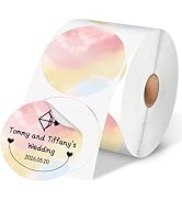 Phomemo 3” Color Circle Thermal Labels, Self-Adhesive Round Direct Sticker Labels, Circular Therm...