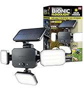Bionic Floodlight 180 Degrees Swiveling Light by Bell+Howell Solar Lights Outdoor with Motion Sen...