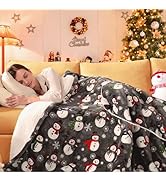 MAXEVE Christmas Heated Throw Blanket Electric Blanket Soft Cozy Heating Blanket for Couch Sofa B...