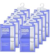 CLEVAST Moisture Absorbers Packets 10 Pack, Dehumidifier Bags for Closet, Unscented Hanging Humid...