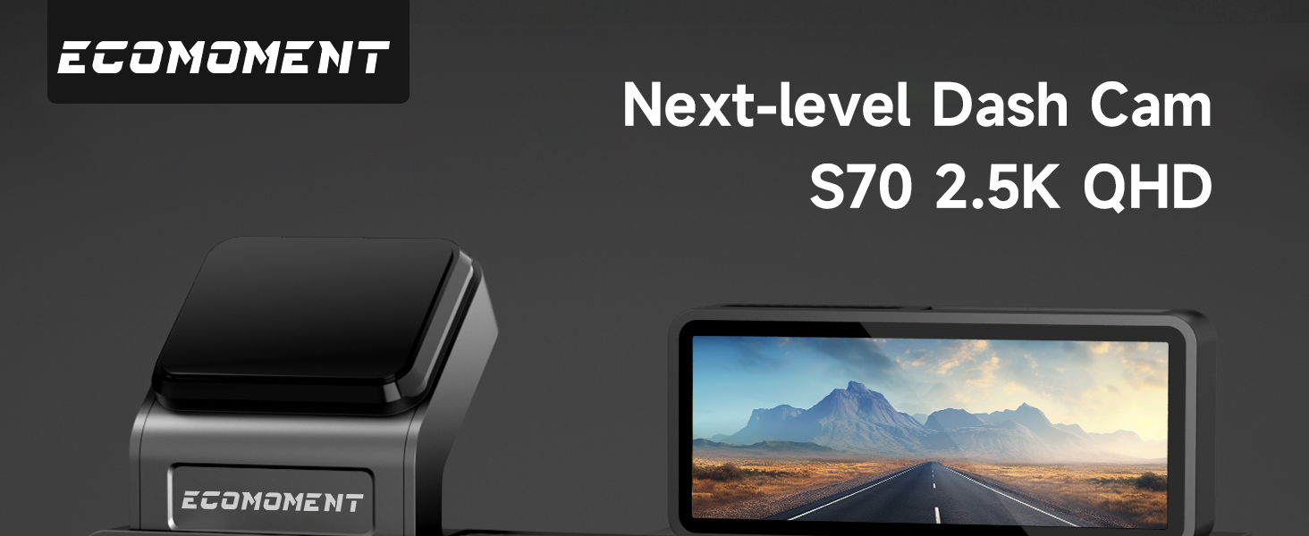 2.5k dash cam front and rear