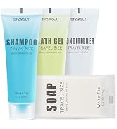 5 Sets Hotel Toiletries Set Bulk, 20 Pcs Travel Mini Bundle Amenities with Shampoo, Conditioner, ...