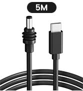 STARGEAR for Starlink Mini Cable 16.4FT, 140W USB C to DC Power Cord 18AWG Type-C to Waterproof B...