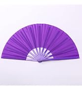 ffscafscn Plastic 13inch Large Rave Fan Popping Fan Clacking Fans for Line Dancing,Hand Fans for ...