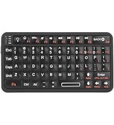 Rii Mini Bluetooth Keyboard,Portable Wireless Keyboard with Backlit,Rechargeable Mini Keyboard fo...
