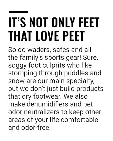 It’s Not Only Feet That Love Peet So do waders, safes and all the family's sports gear—Pet odors too