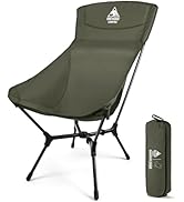 ONETIGRIS OasisFlex Camping Chair,High Back Folding Chair with Carry Bag,Great for Camping,Beach,...