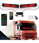 23.62"x4.72" Devil Eyes Light for Windshield,2PCs Flexible Led Eye Lights for Truck Windshield wi...