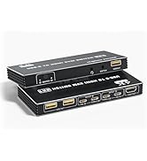 USB C KVM Switch, 4K@60Hz 2 Type-C to HDMI 2.0 KVM Switcher for 2 Laptops Share 1 HDMI Monitor, w...