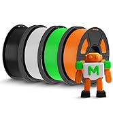 TECBEARS PLA 3D Printer Filament, 4KG PLA Filament 1.75mm, Neatly Wound 3D Printing Filament, Dim...
