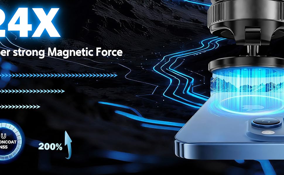 magnetic suction cup phone mount