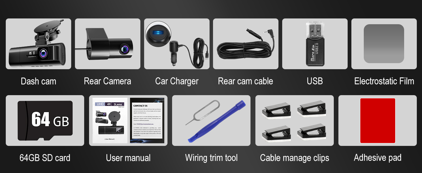 dash cam, front and rear dash cam, dual dash cam front and rear, mini dash cam