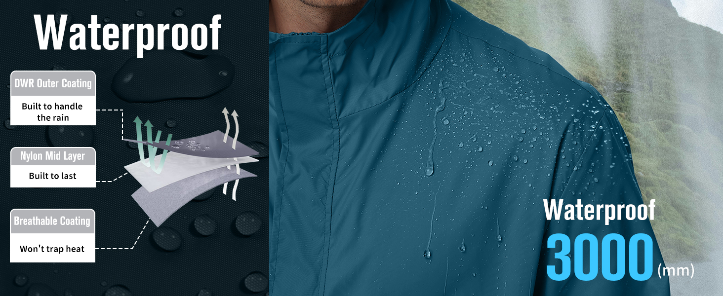 3000mm Waterproof Rain Coats