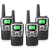 Walkie Talkies with 22 FRS Channels, MOICO Walkie Talkies for Adults with LED Flashlight VOX Scan...
