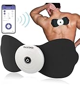 MASTOGO Wireless TENS &amp; EMS Unit Back Pain Relief Massager - APP Controlled Bluetooth EMS Muscle ...