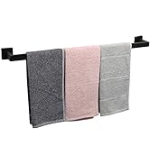TocTen Bath Towel Rack - Square Base Thicken SUS304 Stainless Steel Towel Bar for Bathroom, Bathr...
