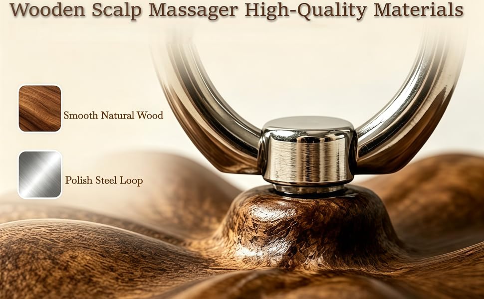 wood scalp massager
