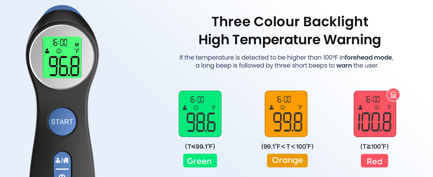 thermometer forehead touch