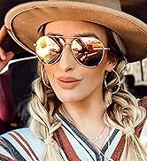 SUNGAIT aviator sunglasses for women