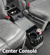 Center console between seats