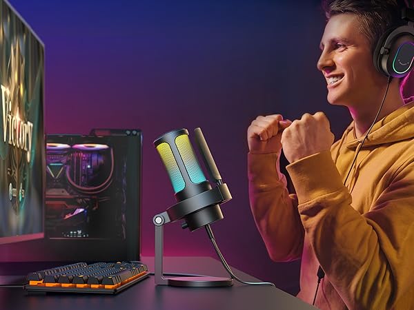 pc microphone with boom arm