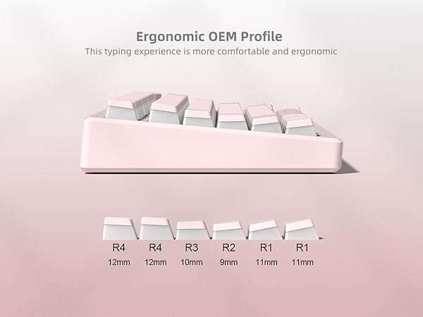 Womier Pudding Keycaps, Black PBT Keycaps 60 65 75 100 Percent 130 Keys, Shine Through Key Cap