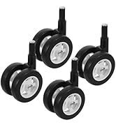 4Pcs Baby Walker Wheels,Universal Baby Walker Replacement Wheels Removable Plastic Caster for Str...
