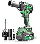 LAOA Electric Impact Wrench 21V Brushless Wrench Rechargeable Hand Drill Installation Power Tools...