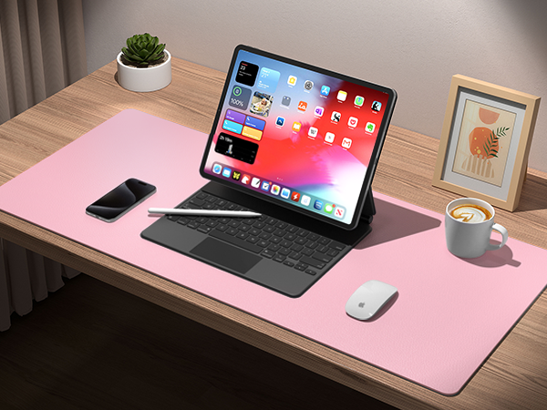 pink desk pads