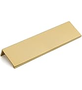 10 Pack goldenwarm 5in Champagne Gold Finger Pulls Cabinet Finger Handles Drawer Edge Pulls Gold ...