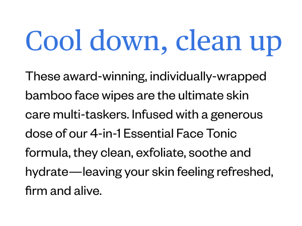 Cool down, clean up