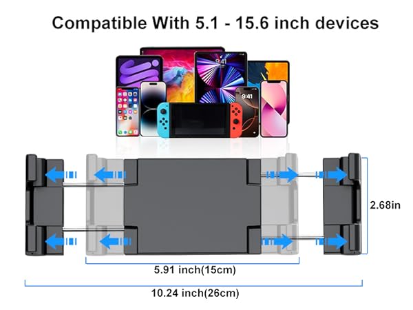PLDHPRO iPad Holder for Car CD Slot, Adjustable Tablet Mount Air Vent Stand
