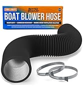 Boat Blower Hose, 3 Inch Marine Exhaust Hose, 10 Ft Flexible PVC Duct for Bilge, Engine Compartme...