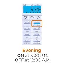 in wall timer