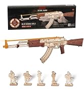 3D Wooden Puzzles for Adults, DIY Rubber Band Gun, Wood Model Building Kits for Kids