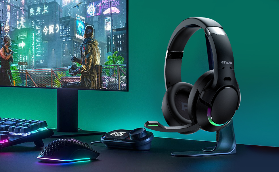 USB Gaming Headset with 7.1 Surround Sound 