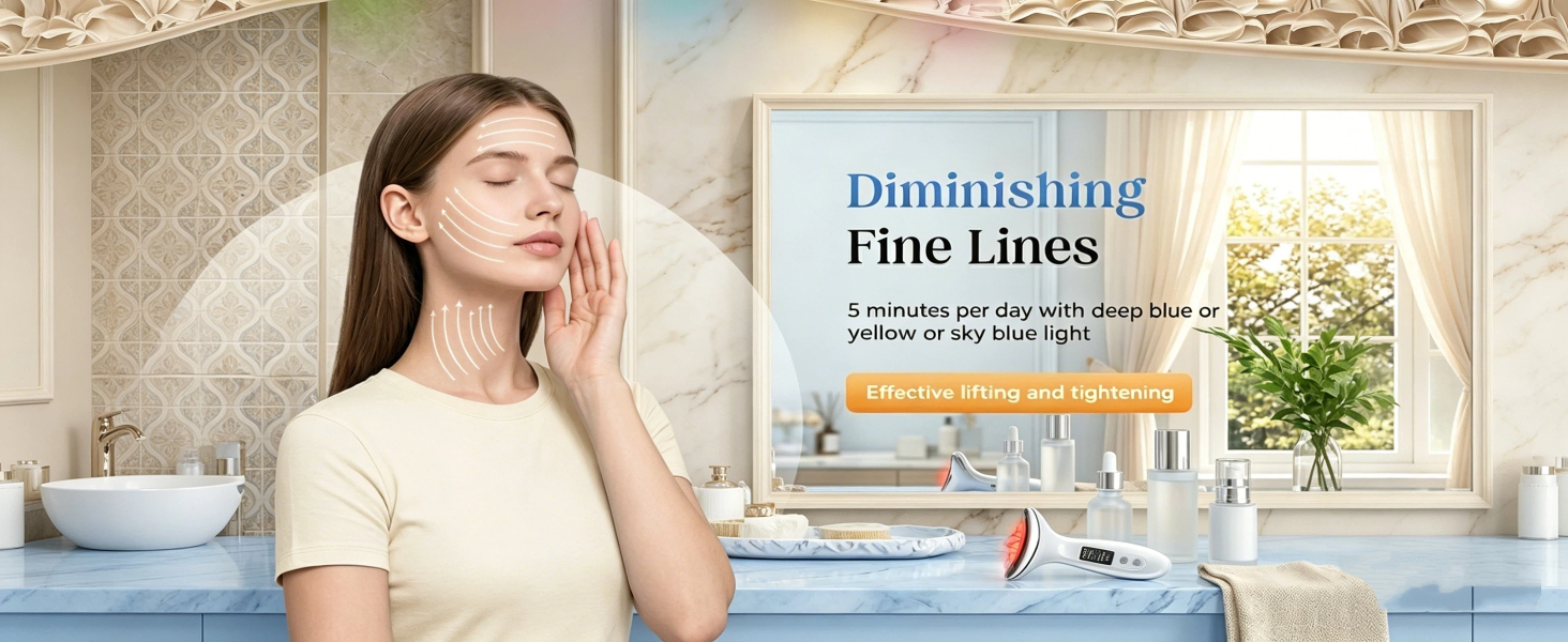 7 Color Red Light Therapy for Face Anti-Aging