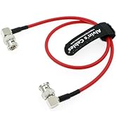 Alvin's Cables 12G SDI Flexible Coaxial Cable BNC Male to Male Right Angle for RED Komodo| Atomos...