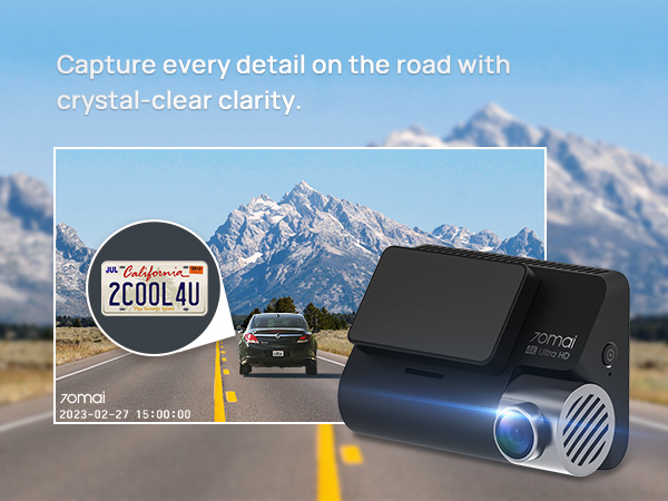 Capture every detail on the road with crystal-clear clarity