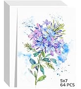 64 Sheets Watercolor Paper 5x7, 140lb/300gsm Cold Press Watercolor Paper Bulk, Cotton Water Color...