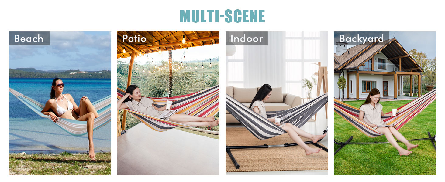 hammock indoor outdoor beach backyard