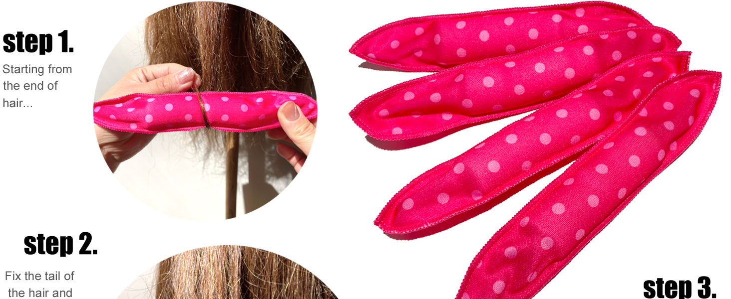 heatless hair curling